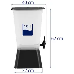 Juice Dispenser - 19 L - Plastic - Royal Catering