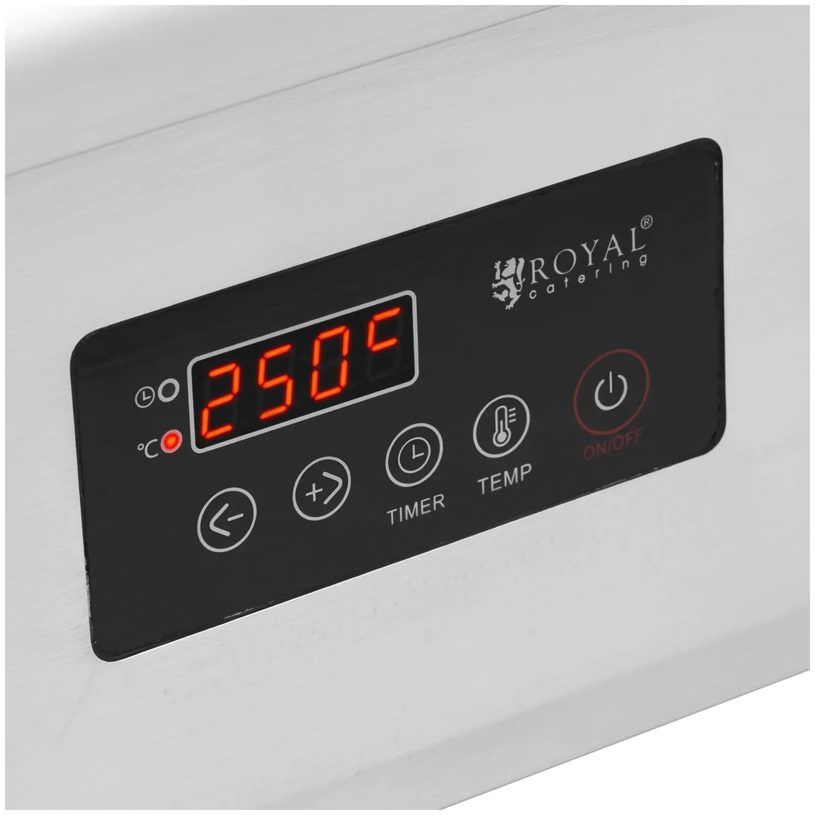 B-zboží Dvojitý indukční gril - 910 x 520 mm - hladký - 2 x 6 000 W - Royal Catering  (Grilovací deska: Flat)