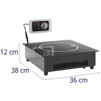 Induction Hob - 22 cm - 10 levels - Timer - Royal Catering