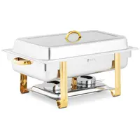 Chafing dish – GN 1/1 – zlaté akcenty – 9 l – 2 x palivový článek – Royal Catering