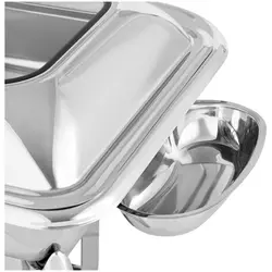Chafing Dish - GN 2/3, hydraulic lid hinge - 5.5 L - 1 fuel cells - Royal Catering