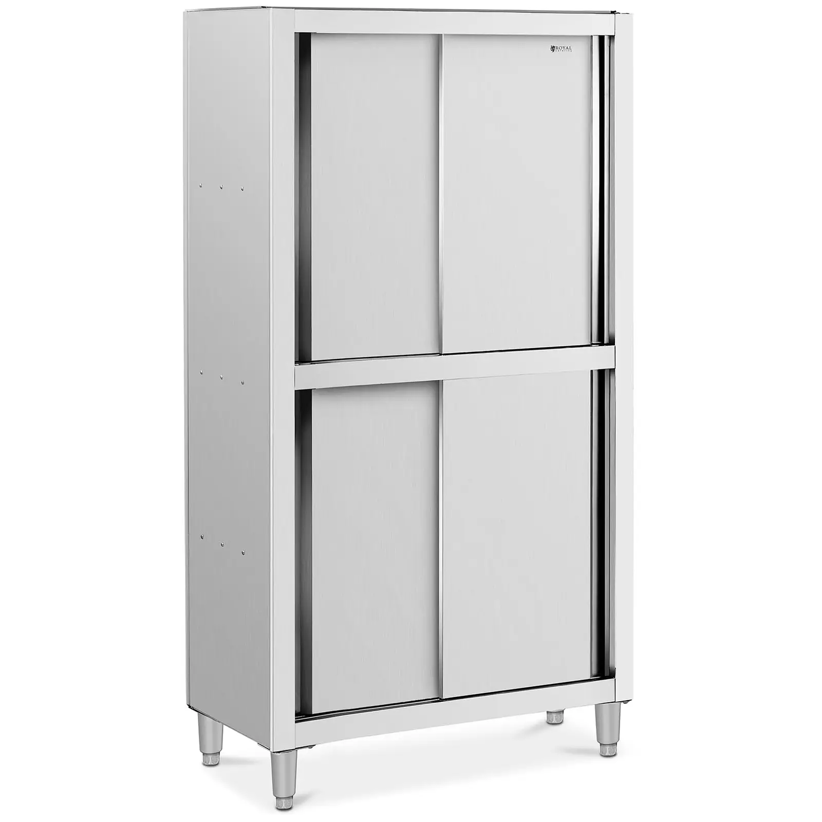 Edelstahl Geschirrschrank - 1000 x 500 x 1800 mm - Royal Catering