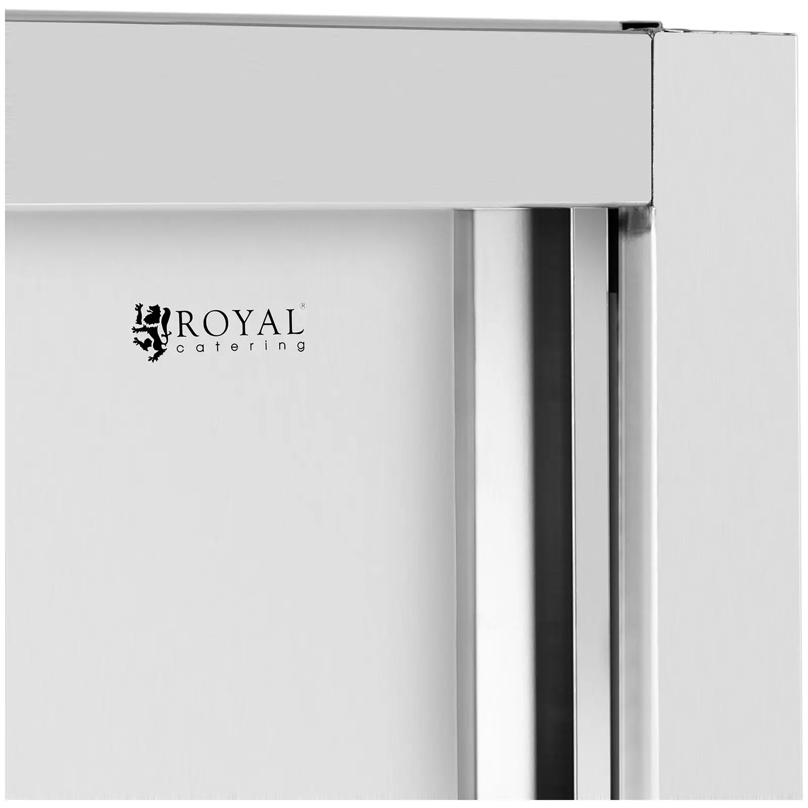 Kuchyňská skříň z ušlechtilé oceli – 1 000 x 500 x 1 800 mm – Royal Catering (Dveře: Ano)