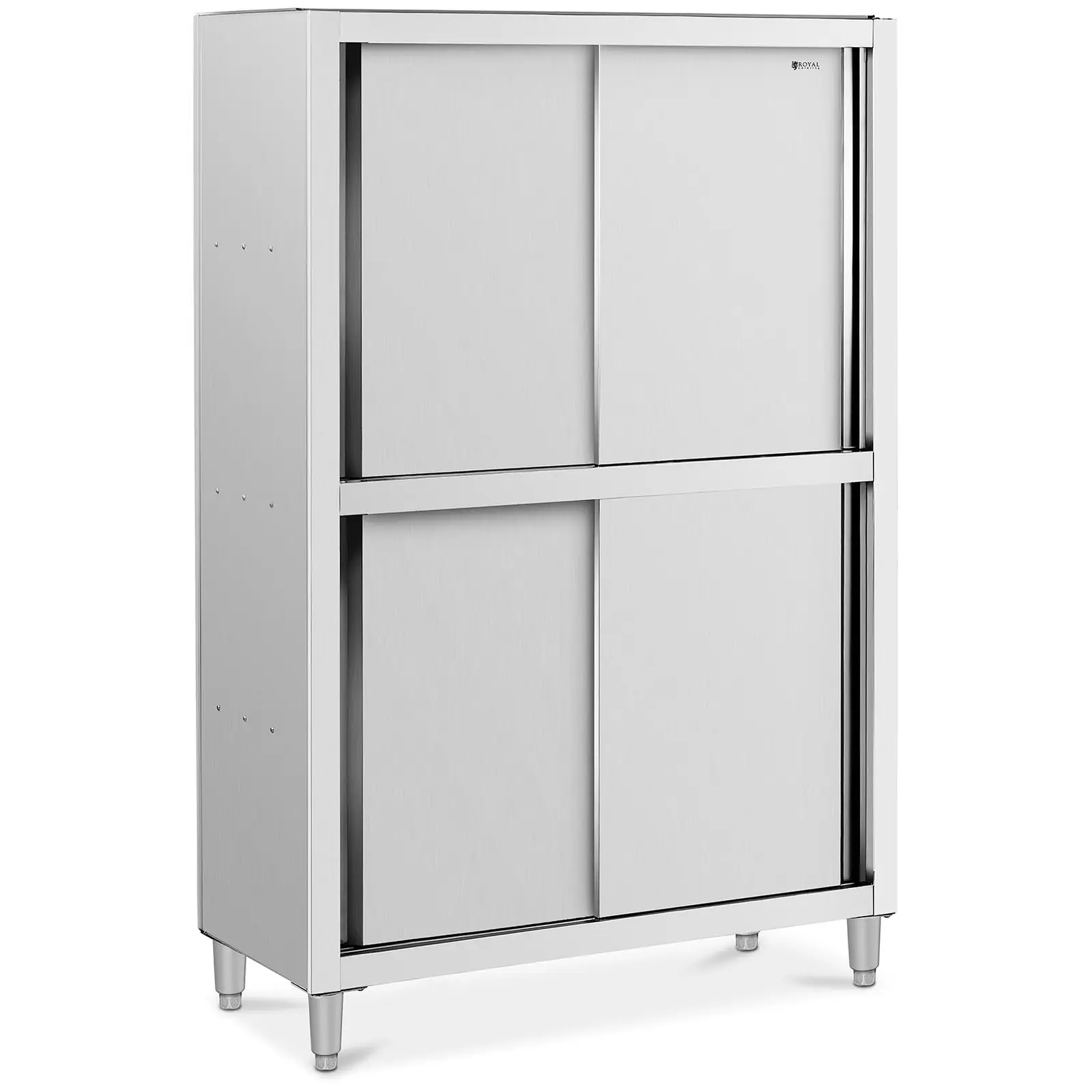 Stainless steel dish cabinet - 1200 x 500 x 1800 mm - Royal Catering