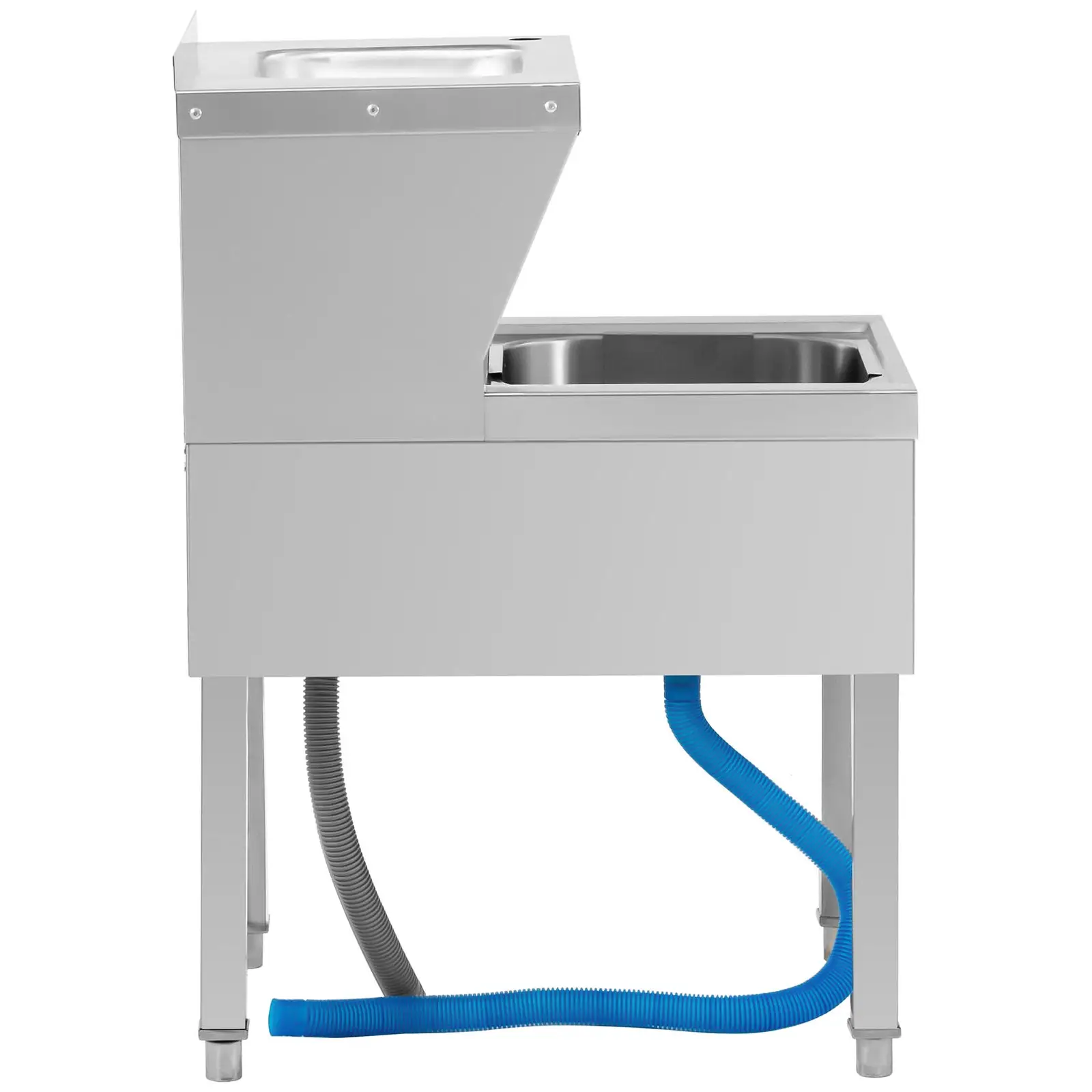 Výlevka s umyvadlem - výška 88 cm (Materiál: Ušlechtilá ocel)