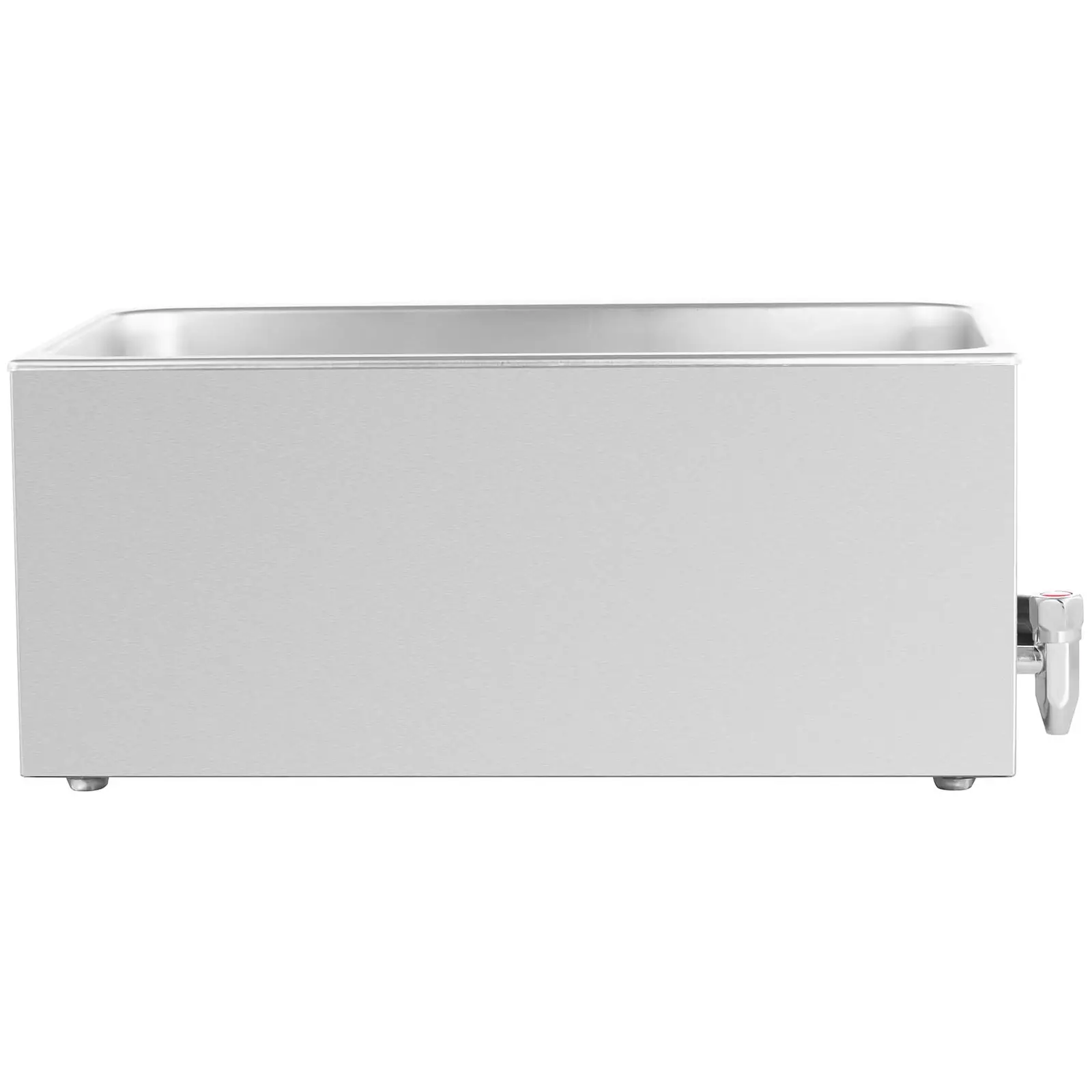Bain Marie - 600 W - GN 1/1 - bez nádob - vypouštěcí kohout (Barva: Stříbrná)
