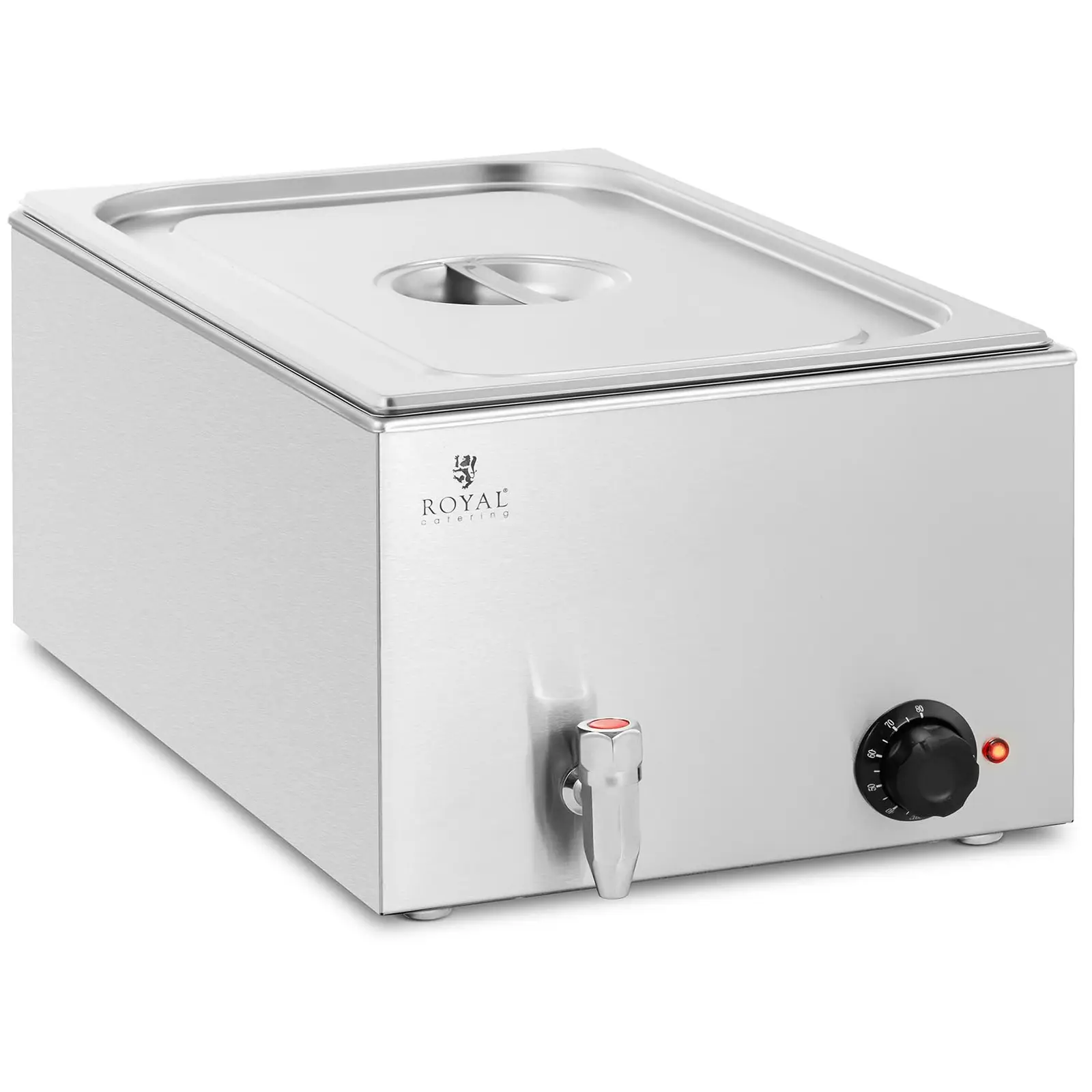 Bain Marie 600 W 1 GN 1/1 vypouštěcí kohout - Royal Catering