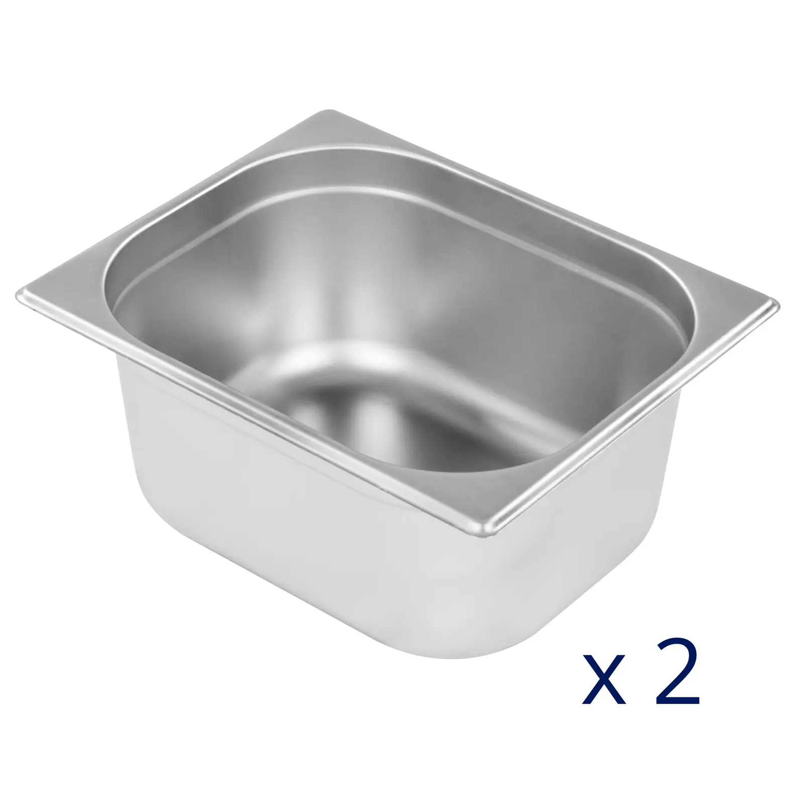 Bain Marie - 600 W - 2 GN 1/2 - vypouštěcí kohout (Materiál: Ušlechtilá ocel)