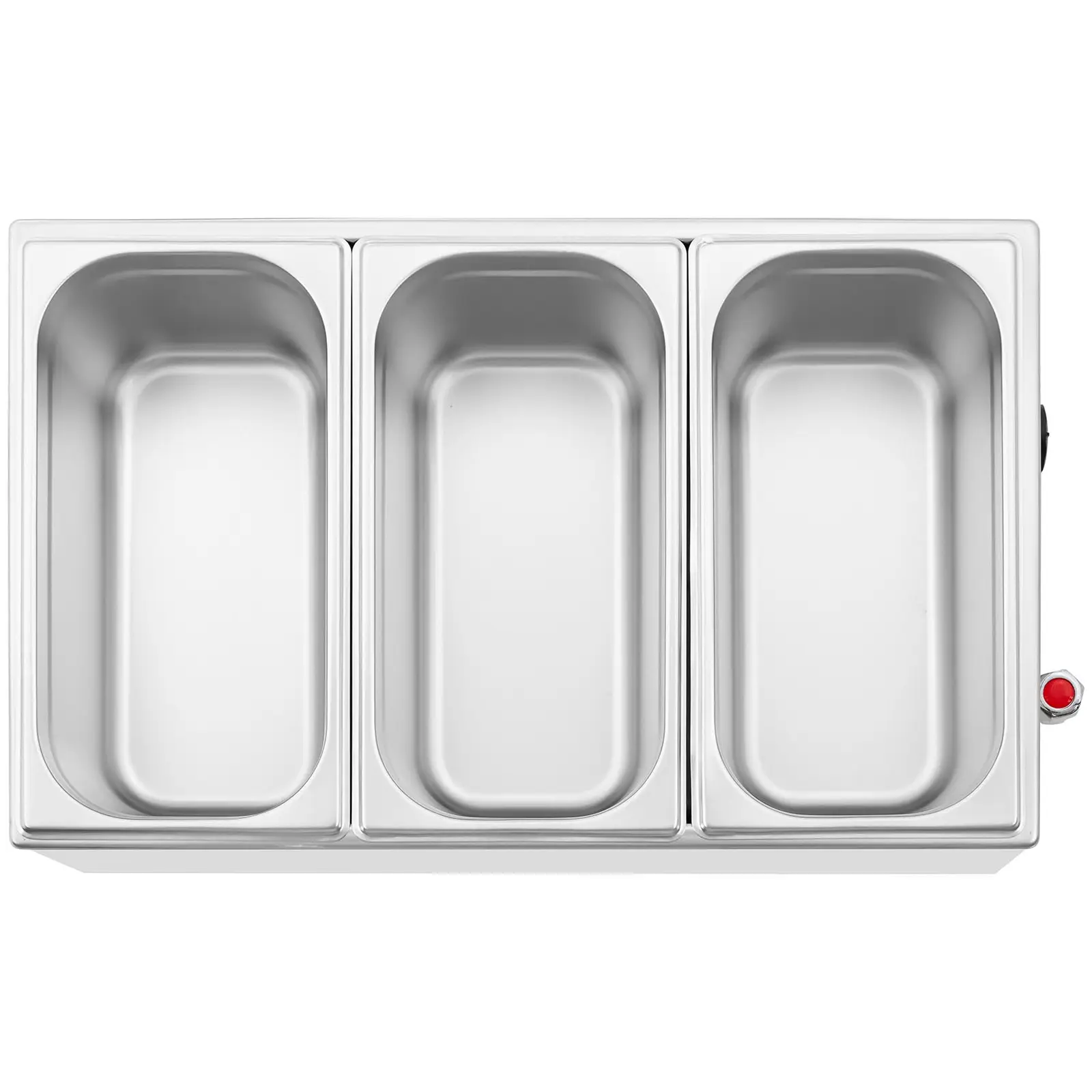 Bain Marie - 600 W - 3 GN 1/3 - vypouštěcí kohout (Celkový objem: 16.5 l)