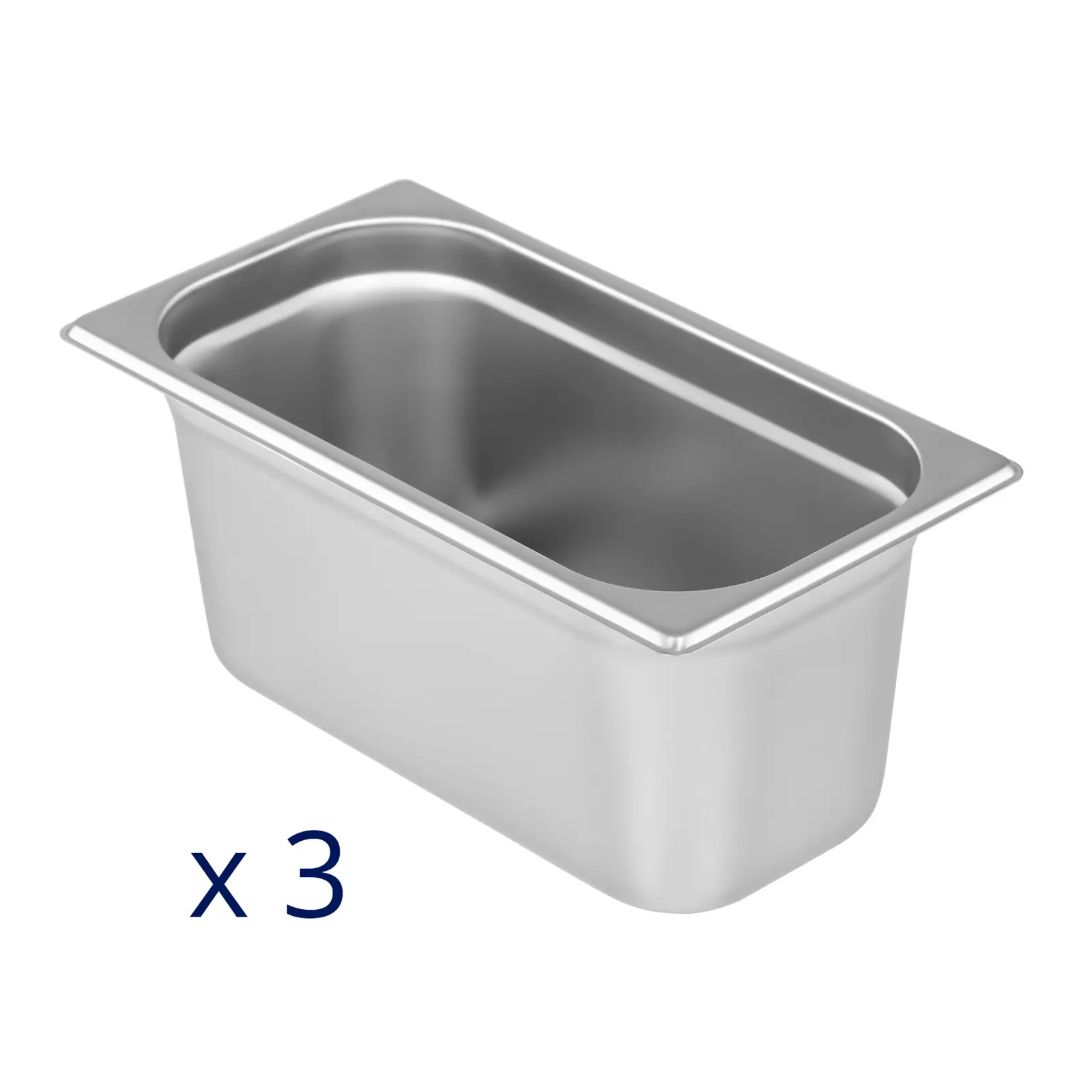 Bain Marie - 600 W - 3 GN 1/3 - vypouštěcí kohout (Materiál: Ušlechtilá ocel)