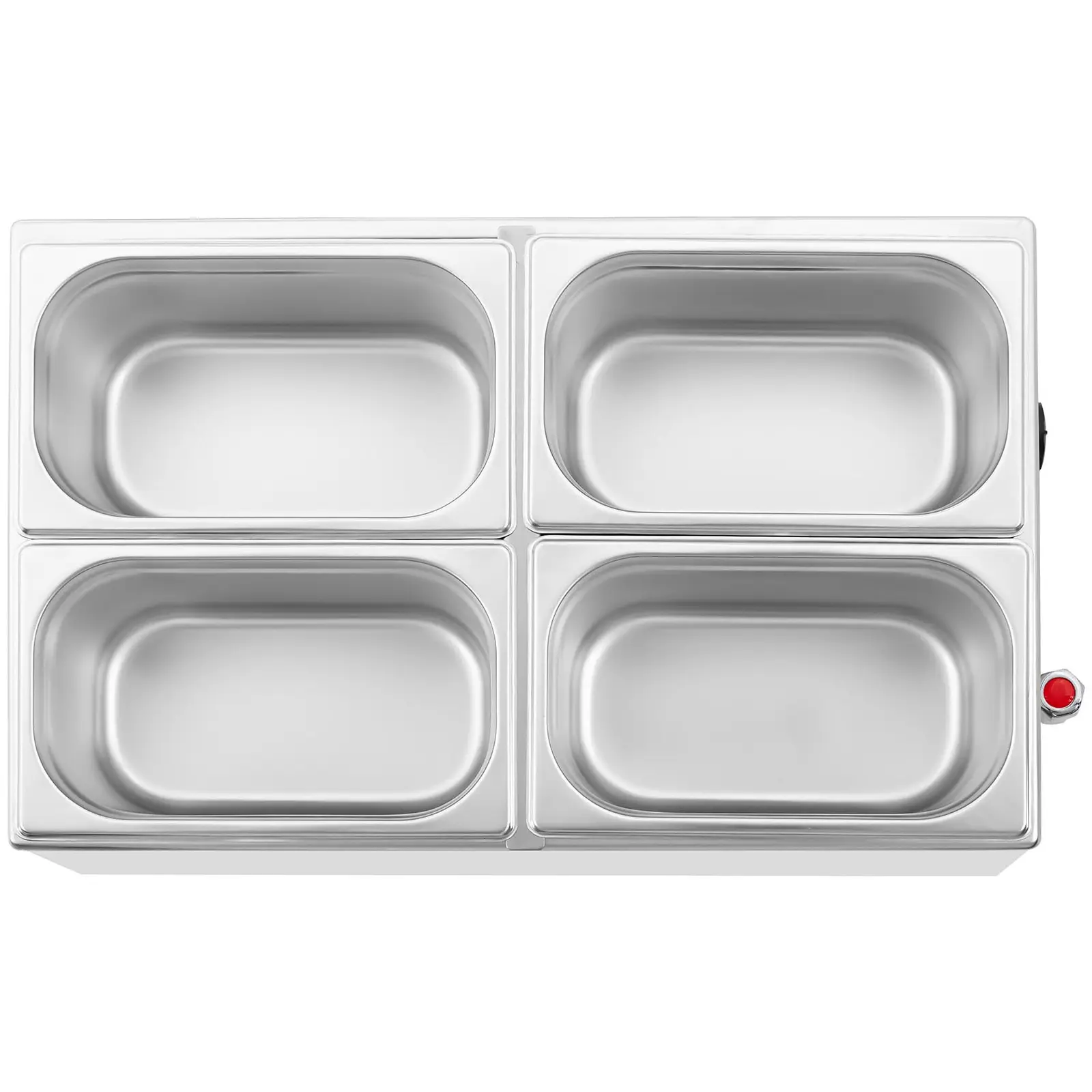 Bain-marie - 600 W - 4 x GN 1/4 - Robinet de vidange