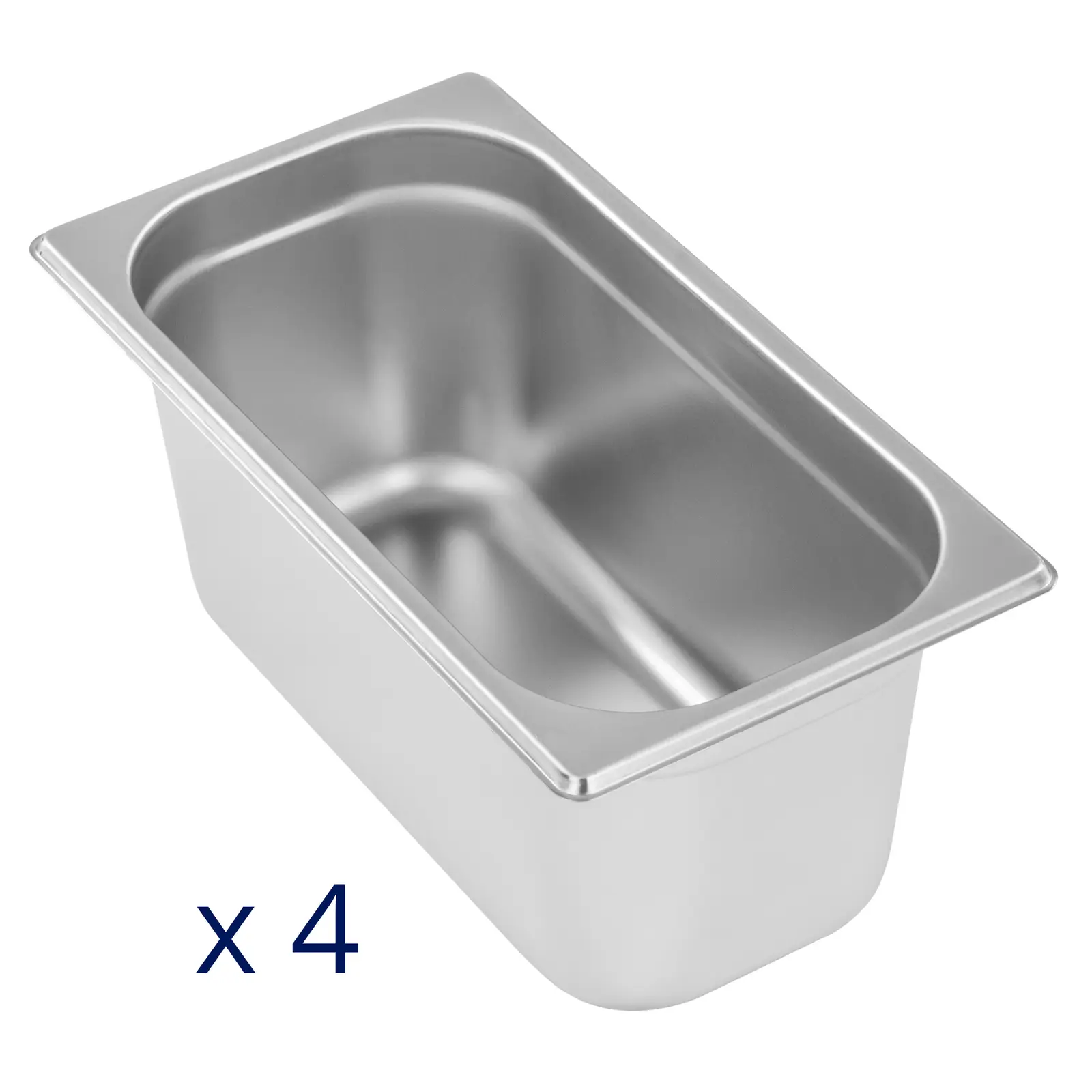 Bain Marie - 600 W - 4 GN 1/4 - vypouštěcí kohout (Materiál: Ušlechtilá ocel)