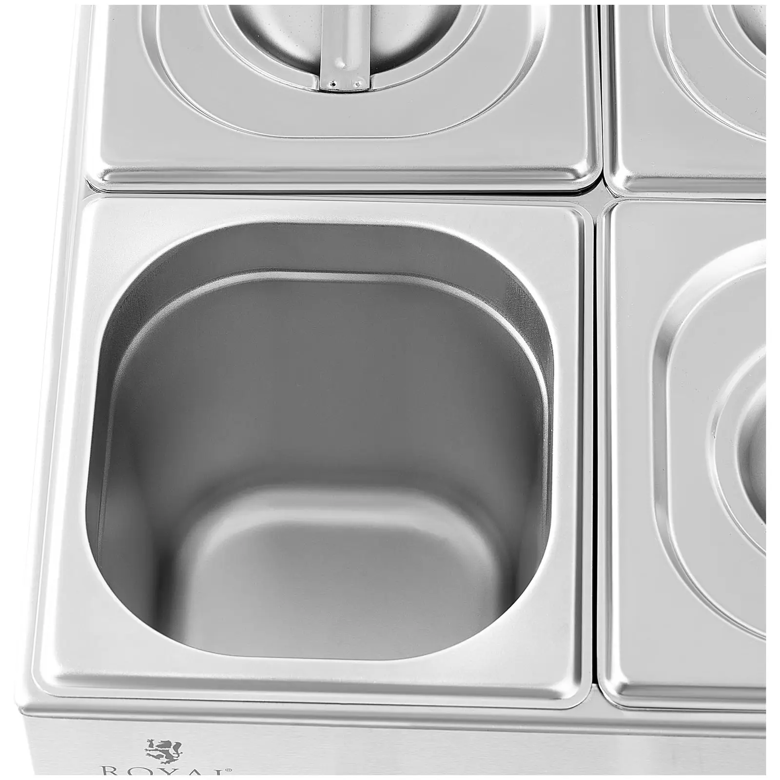 Bain Marie - 600 W - 6 GN 1/6 - vypouštěcí kohout (Výpustný kohout: Ano)