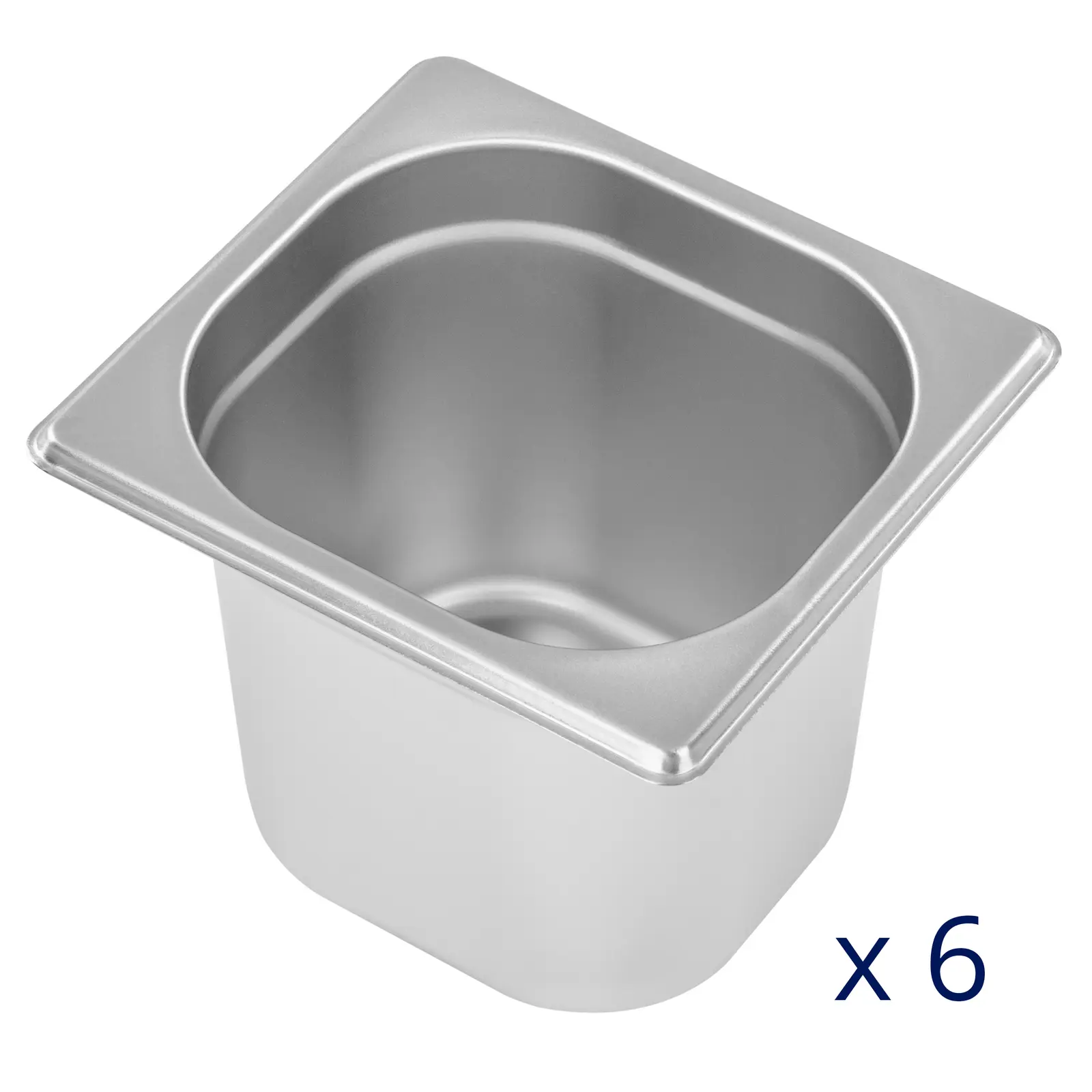 Bain Marie - 600 W - 6 GN 1/6 - vypouštěcí kohout (Materiál: Ušlechtilá ocel)