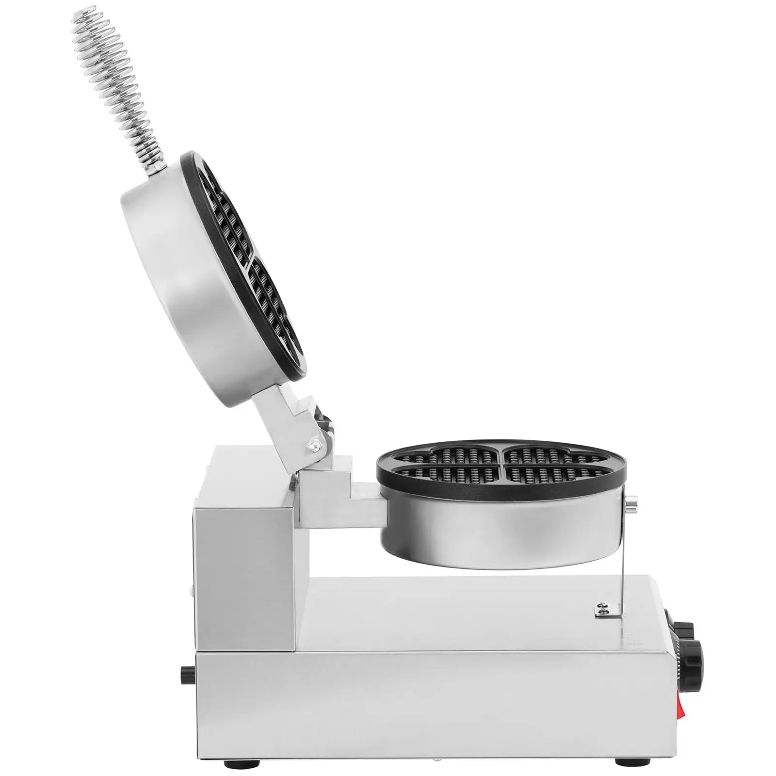 Piastra per waffles a cuore - 1.000 W - Timer 0 - 5 min - Royal Catering