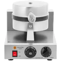 Piastra per waffles a cuore - 1.000 W - Timer 0 - 5 min - Royal Catering