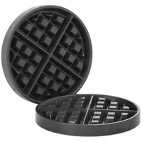 Waffle Maker removable plates - round - 4 small waffles - Ø 170 mm - aluminium / PTFE - Royal Catering