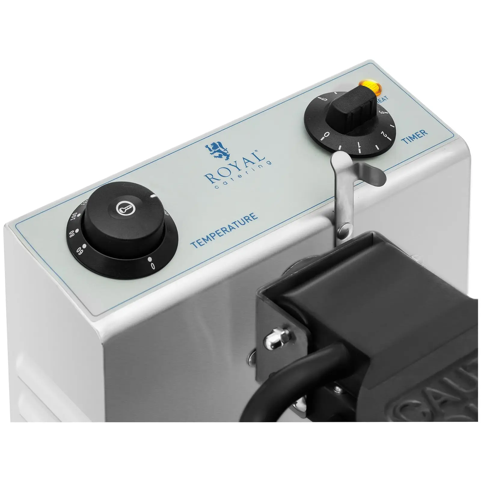 Vaflovač - kulatý - 4 malé vafle - 1 200 W - Royal Catering (Časovač: Ano)