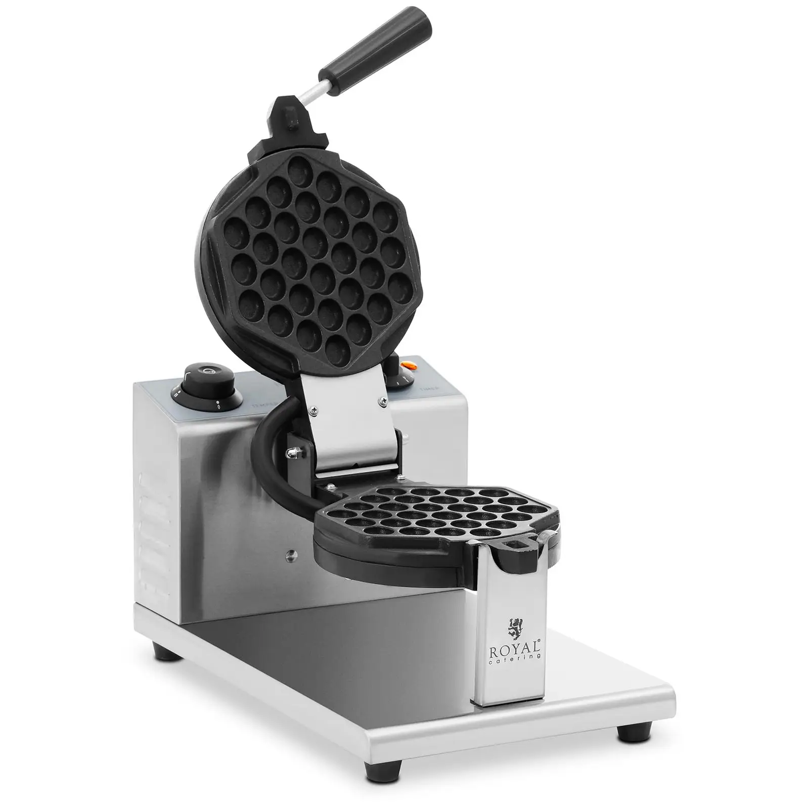 Gaufrier professionnel - Rond - 1 gaufre à bulles - 1200 W - Royal Catering