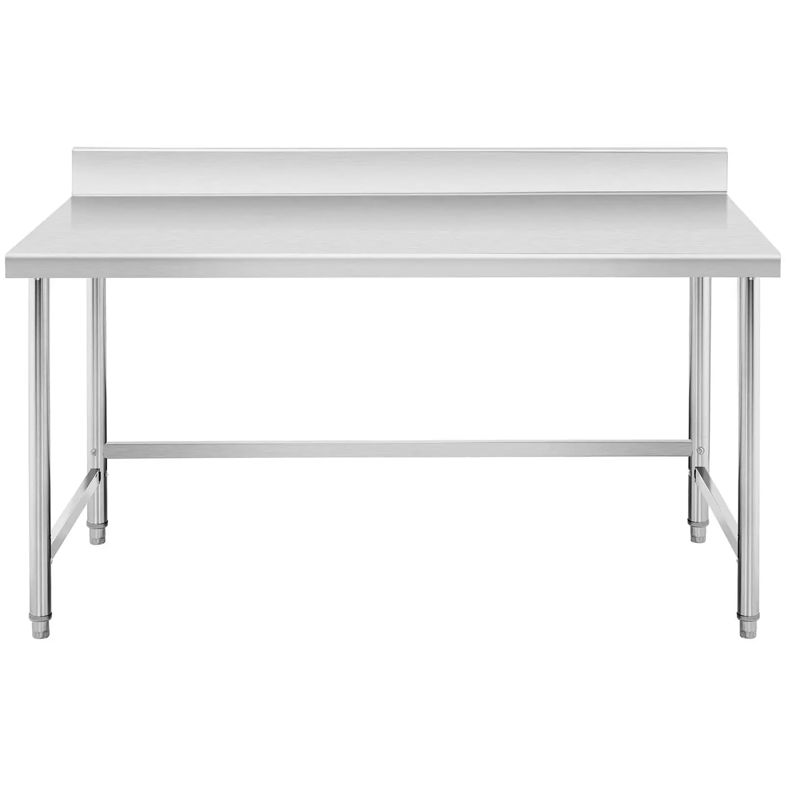 Pracovní stůl z ušlechtilé oceli - 150 x 90 cm - lem - nosnost 95 kg - Royal Catering
