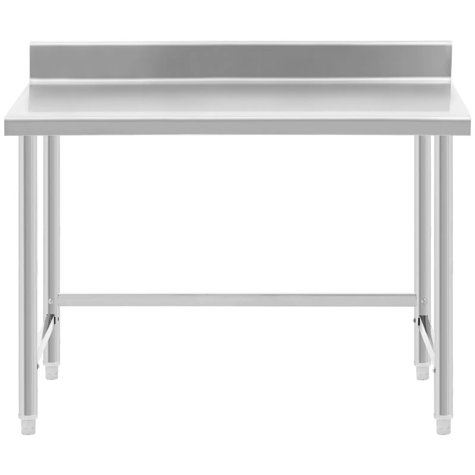 Edelstahl-Arbeitstisch - ECO - 120 x 70 cm - 93 kg - Aufkantung - Royal Catering