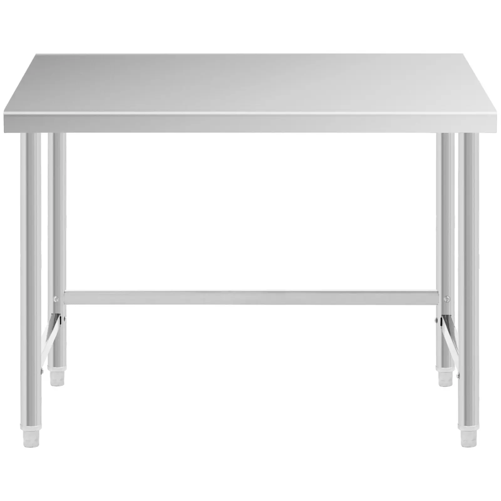 Pracovní stůl z ušlechtilé oceli - ECO - 120 x 60 cm - 91 kg - Royal Catering (Barva: Stříbrná)