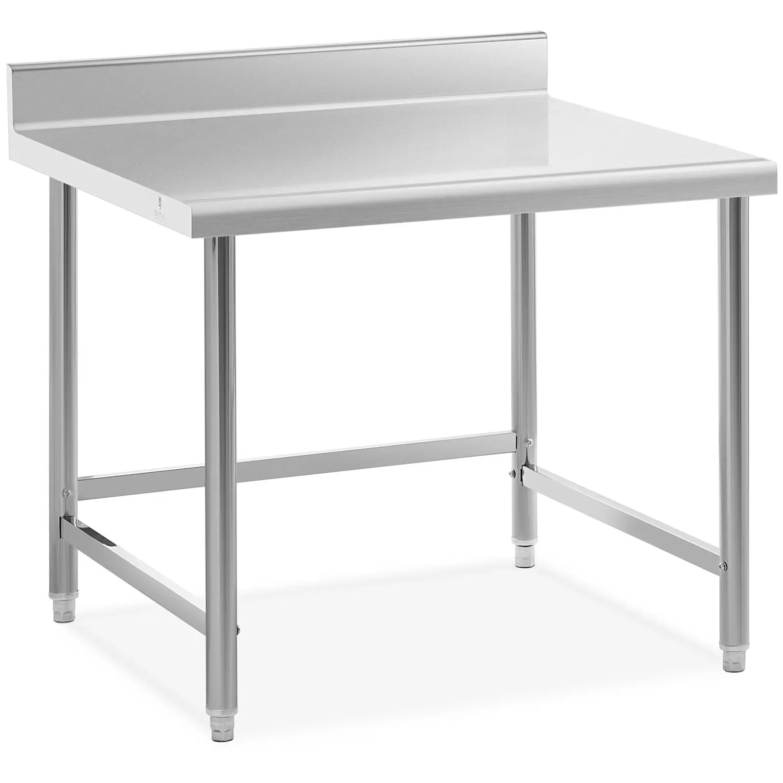 Pracovní stůl z ušlechtilé oceli 100 x 90 cm lem nosnost 93 kg - Pracovní stoly Royal Catering