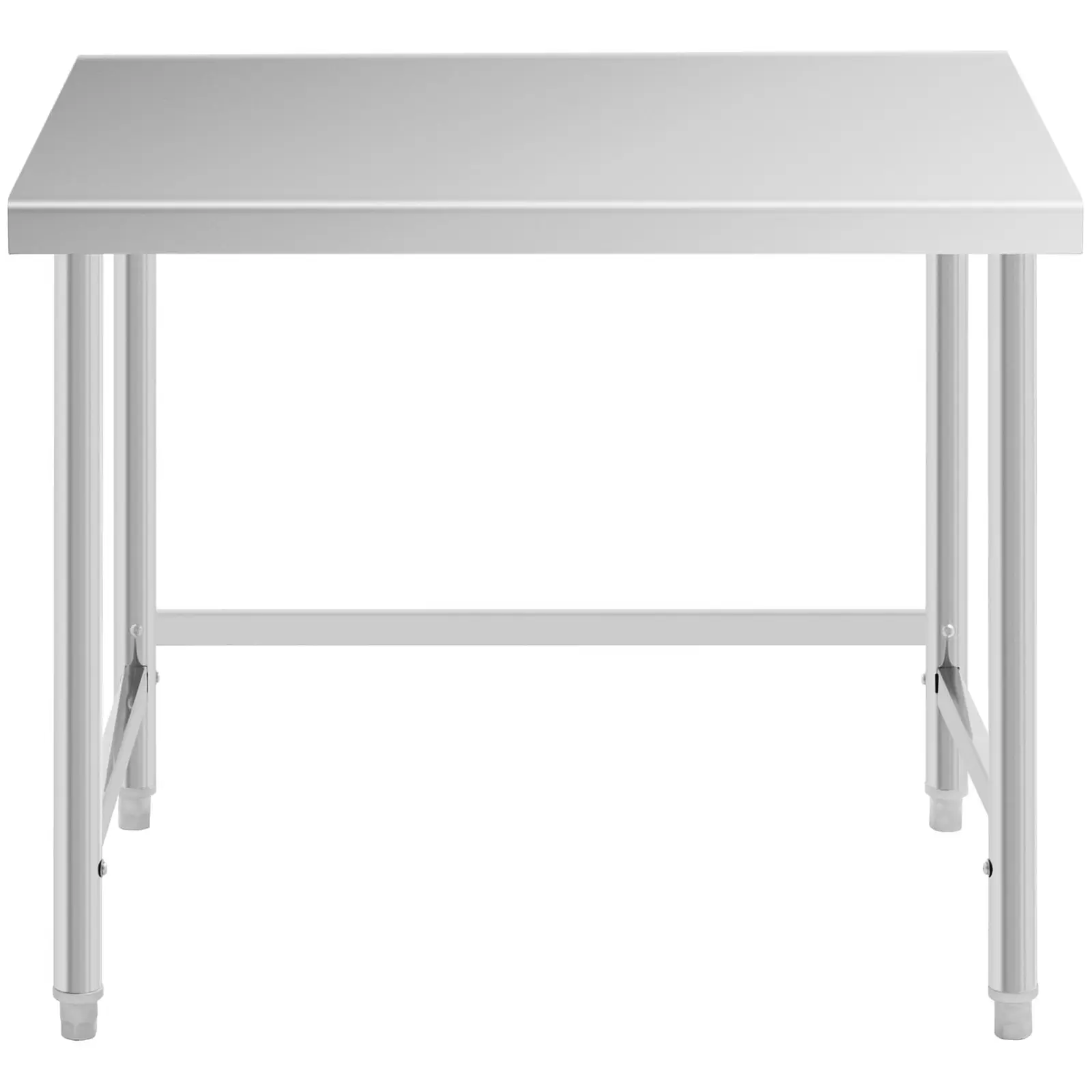 Factory second Stainless steel table - 100 x 90 cm - 93 kg load capacity - Royal Catering (Dimensions (LxWxH): 100 x 90 x 85 cm)