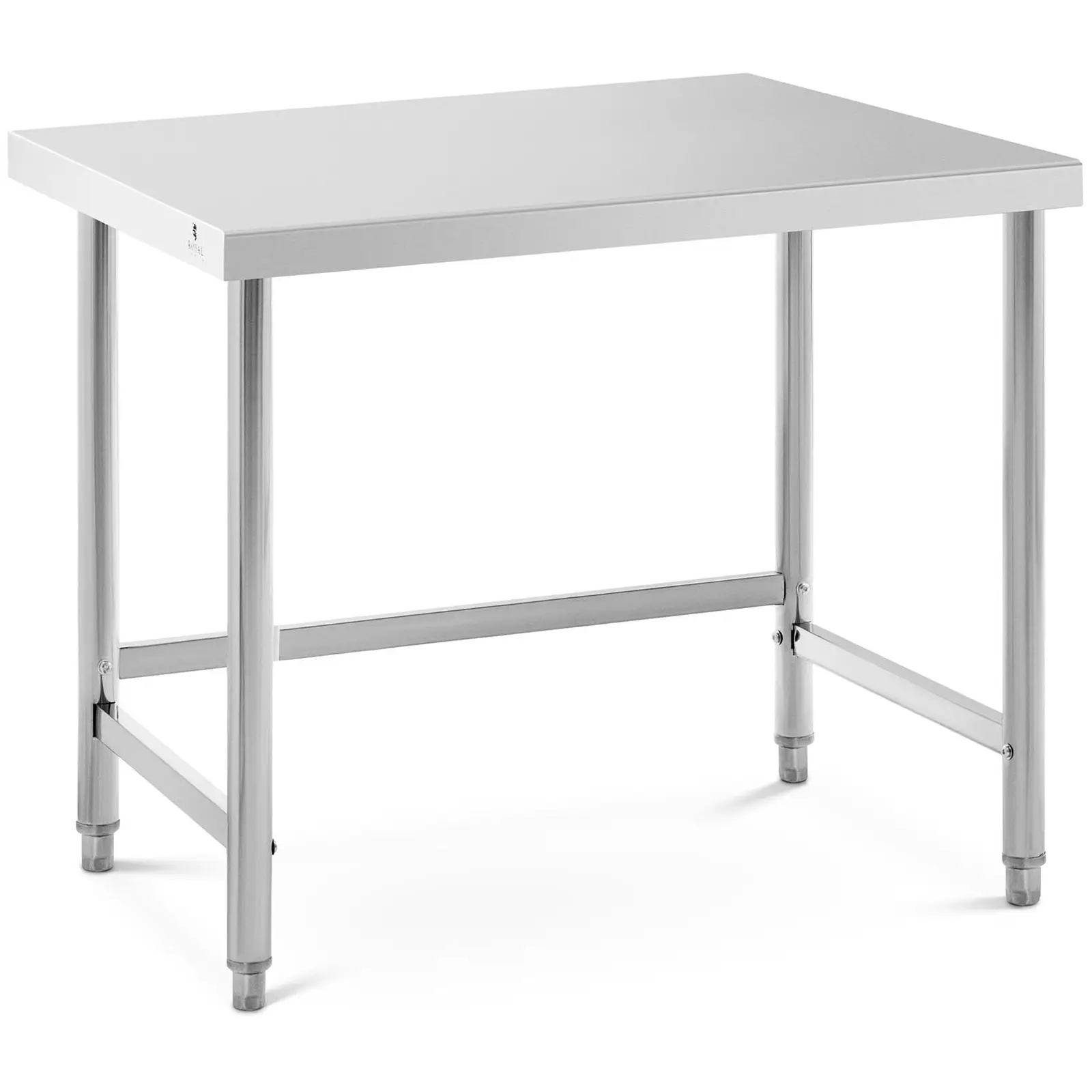 Tavolo acciaio inox - 100 x 70 cm - 92 kg capacità massima - Royal Catering