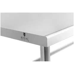 Τραπέζι από ανοξείδωτο ατσάλι - 100 x 70 cm - χωρητικότητα 92 kg - Royal Catering