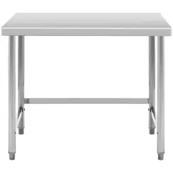 Stainless steel table - 100 x 70 cm - 92 kg load capacity - Royal Catering