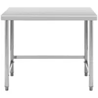 Stainless steel table - 100 x 70 cm - 92 kg load capacity - Royal Catering