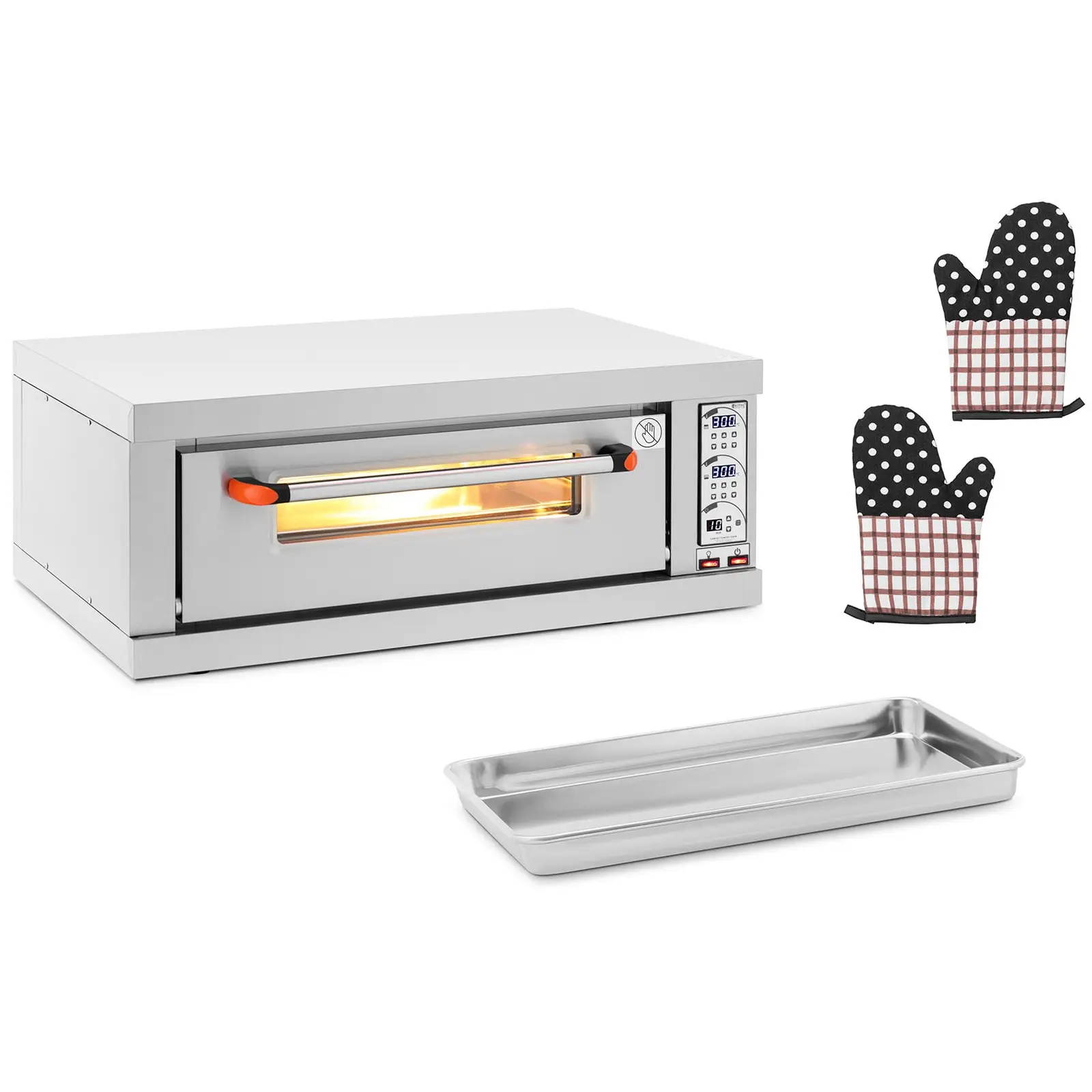 Factory second Pizza Oven - 1 chamber - 3200 W - Timer - Royal Catering