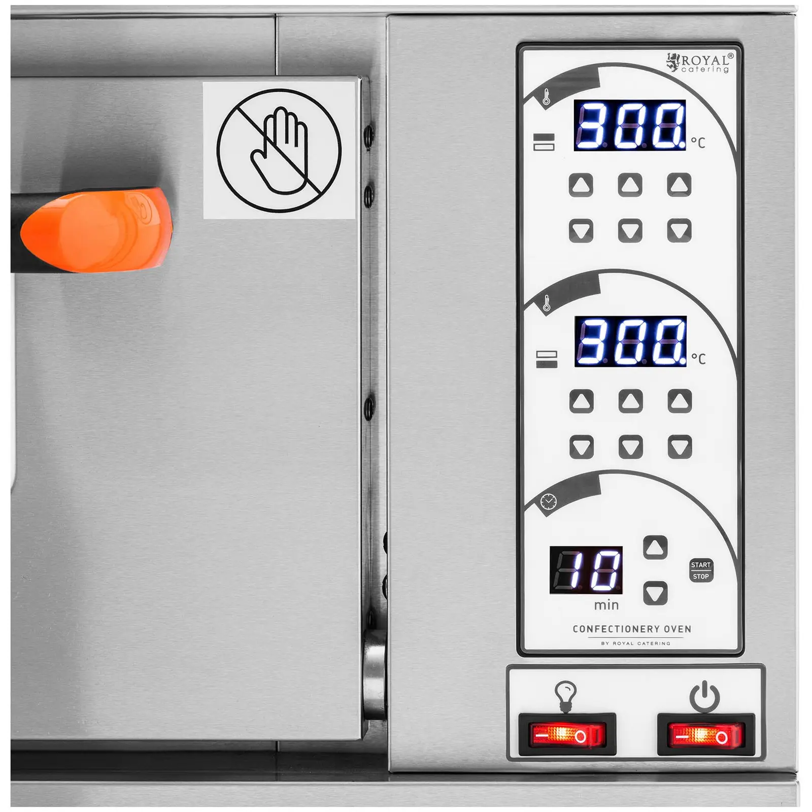 Peć za pizzu - 1 komora - 3200 W - Timer - Royal Catering (Timer: Da)