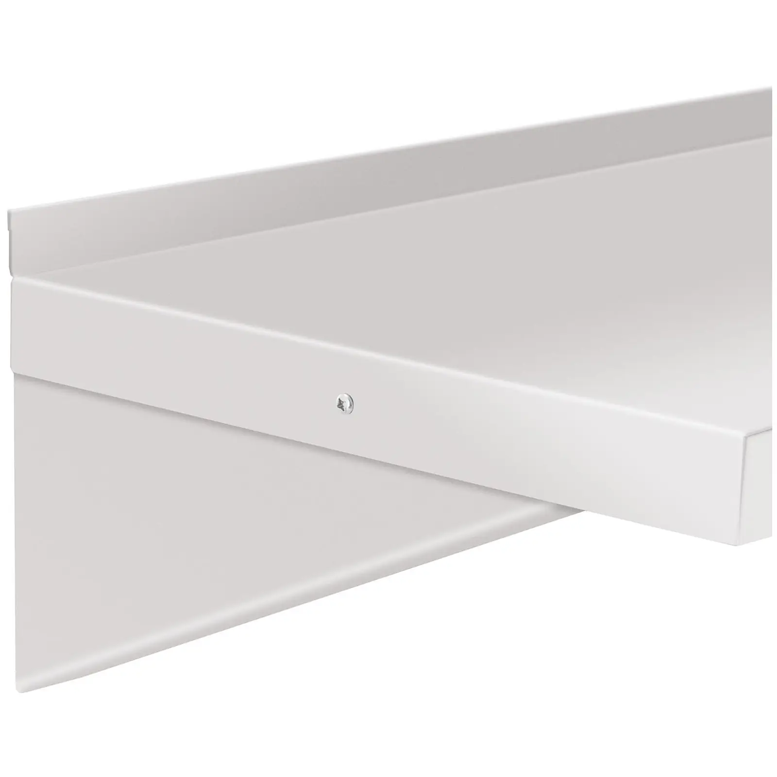Wandbord - Edelstahl - 180 x 40 cm - bis 80 kg - Royal Catering (Mit Behältern: Nein)