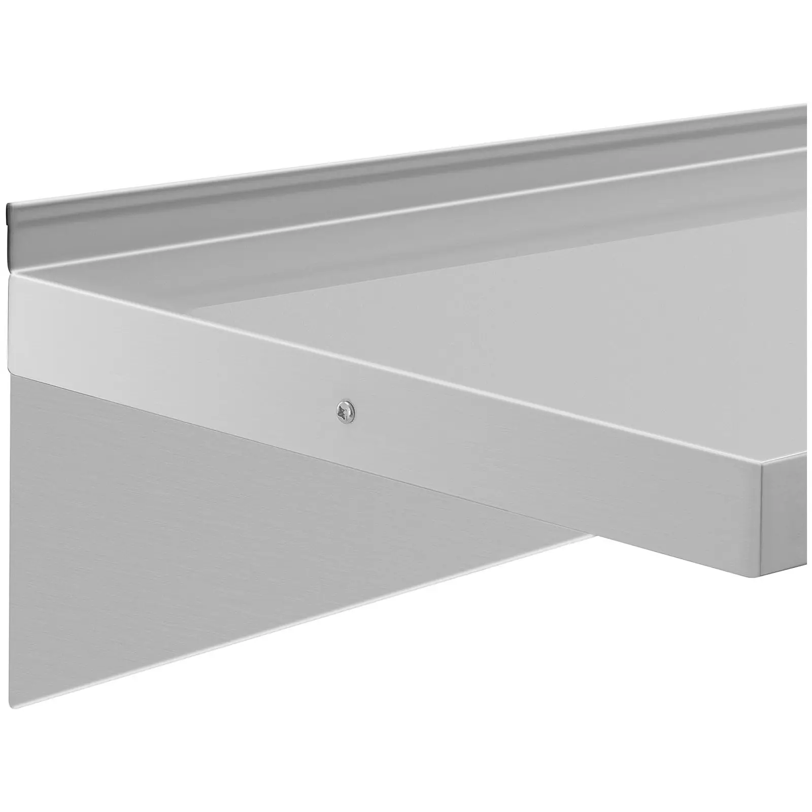 Wandbord - Edelstahl - 100 x 40 cm - bis 80 kg - Royal Catering