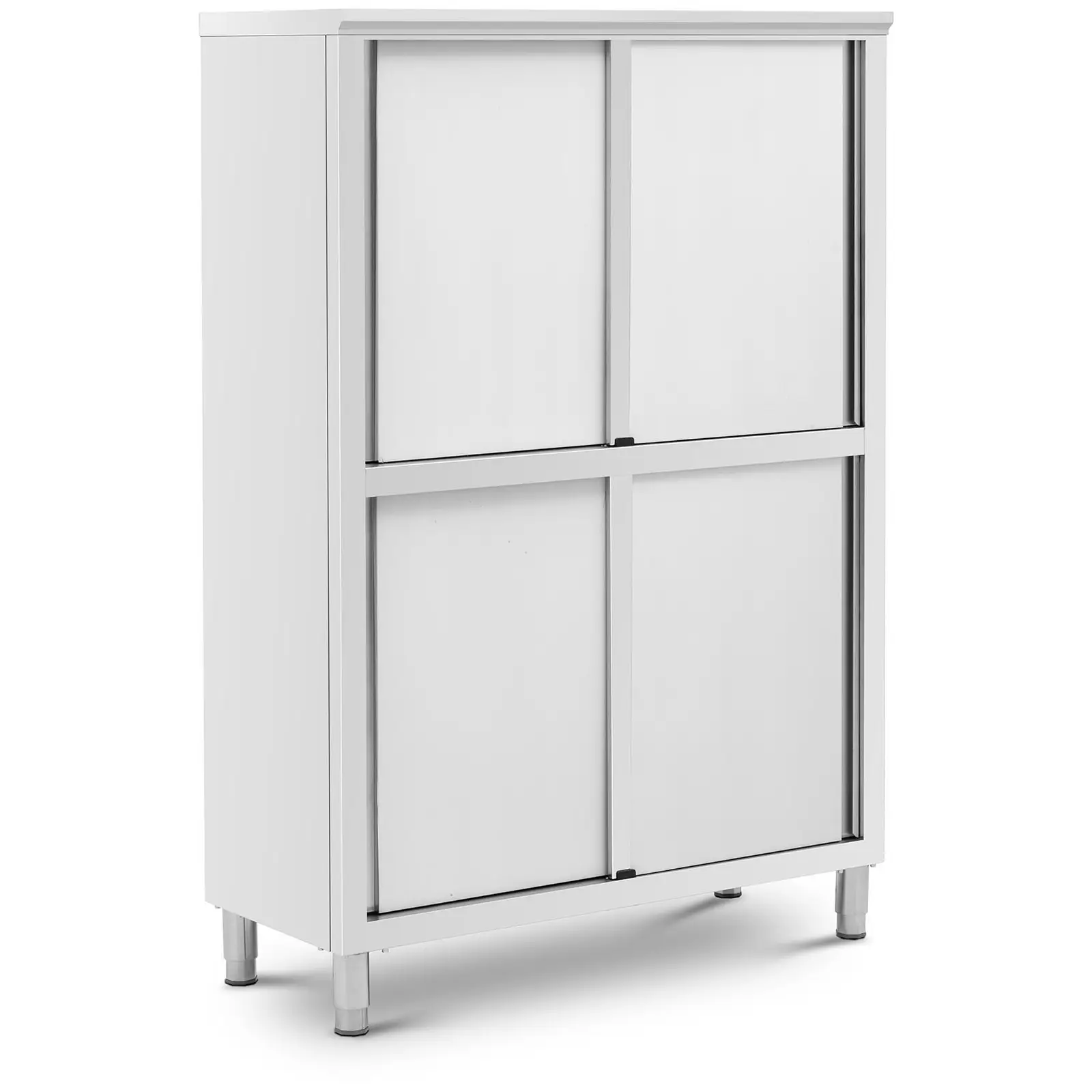 Stainless steel Crockery Cupboard - 1200 x 500 x 1800 mm - 4 inserts - up to 200 kg - Royal Catering