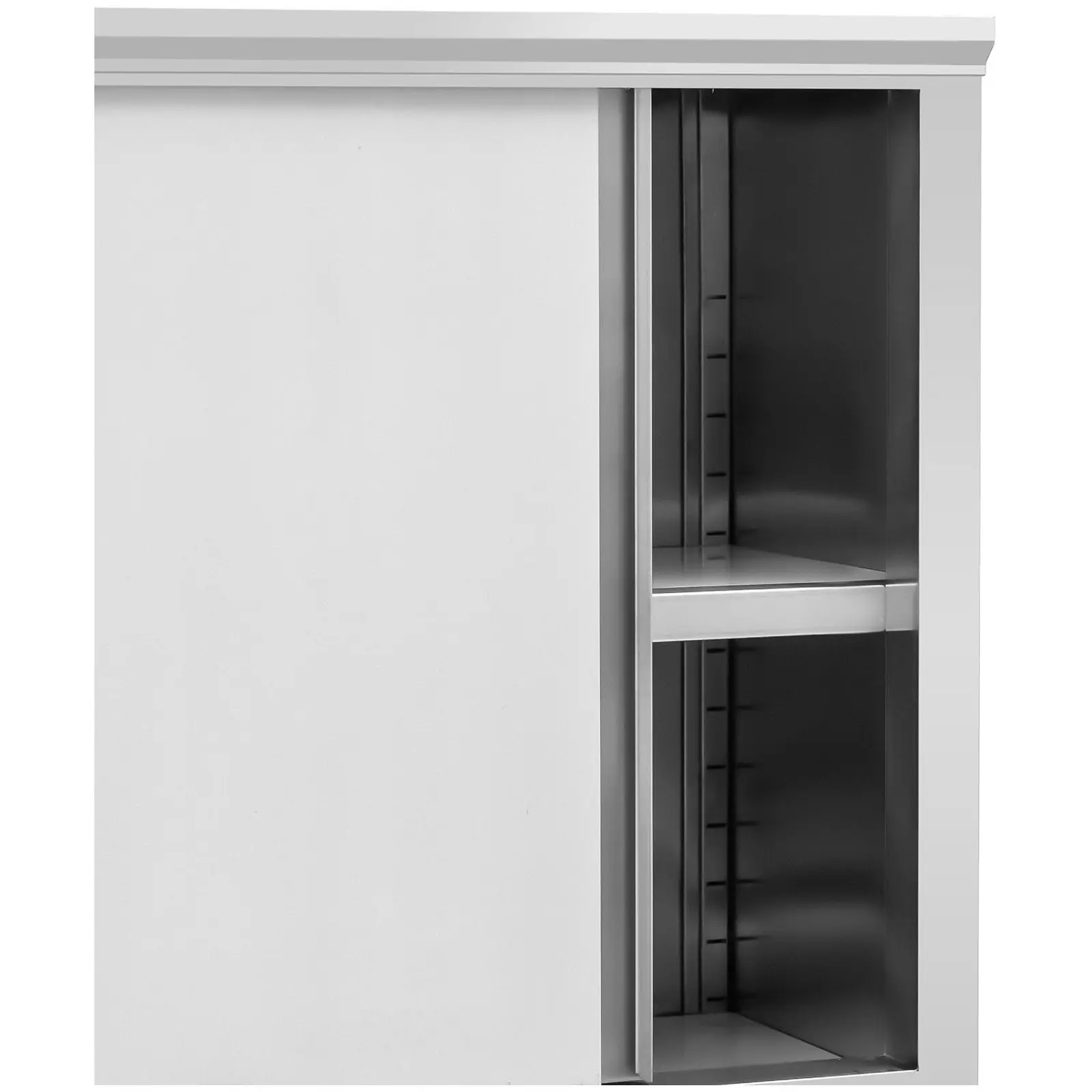 Armoire en acier inoxydable - 1 200 x 500 x 1 800 mm - 4 étagères - jusqu'à 200 kg - Royal Catering (Portes: Oui)