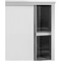 Stainless steel Crockery Cupboard - 1200 x 500 x 1800 mm - 4 inserts - up to 200 kg - Royal Catering