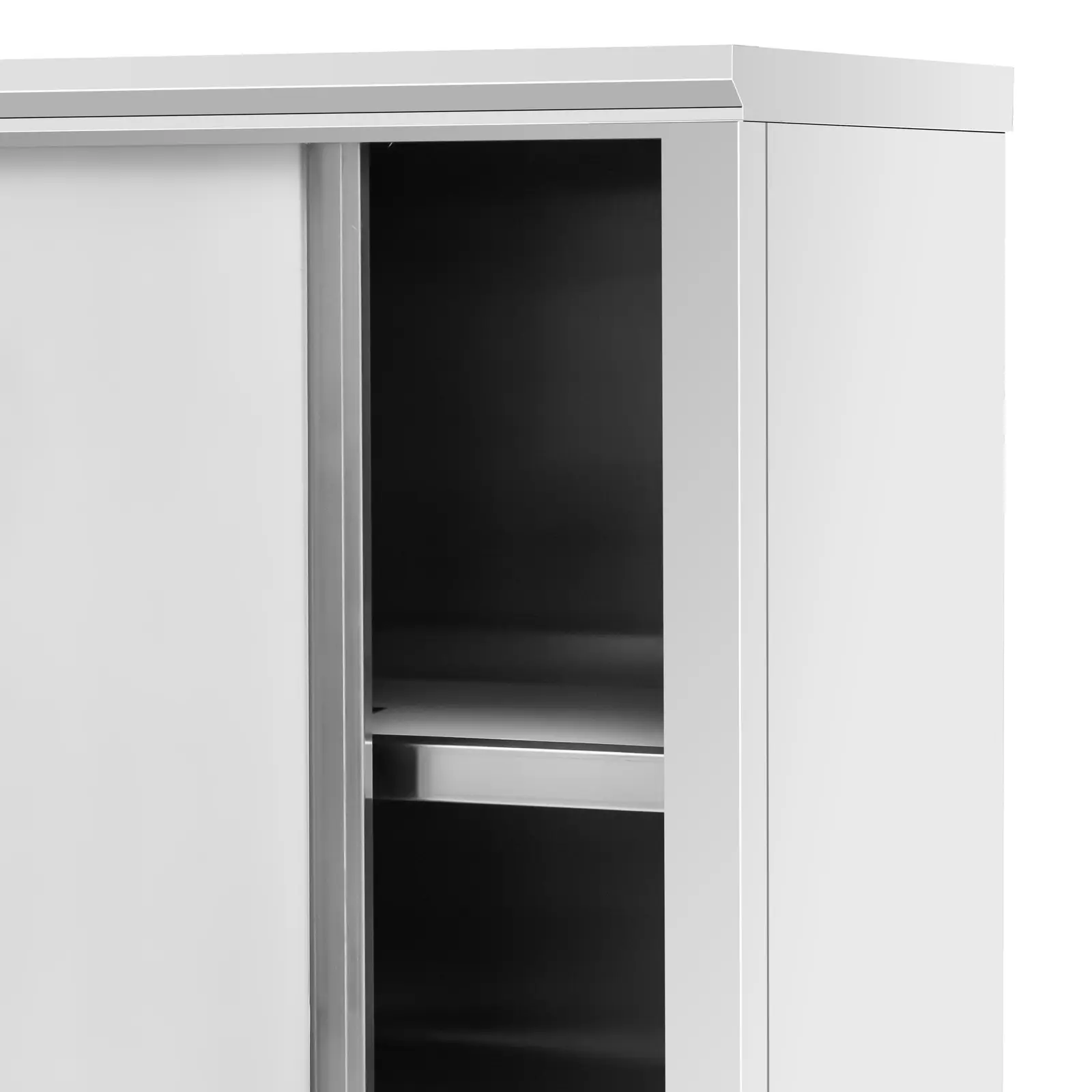 Edelstahl Geschirrschrank - 1200 x 500 x 1800 mm - 4 Einsätze - bis 200 kg - Royal Catering