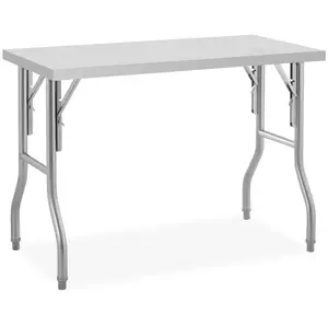 Foldable Worktable - 120 x 60 cm - 100 kg load capacity - Royal Catering