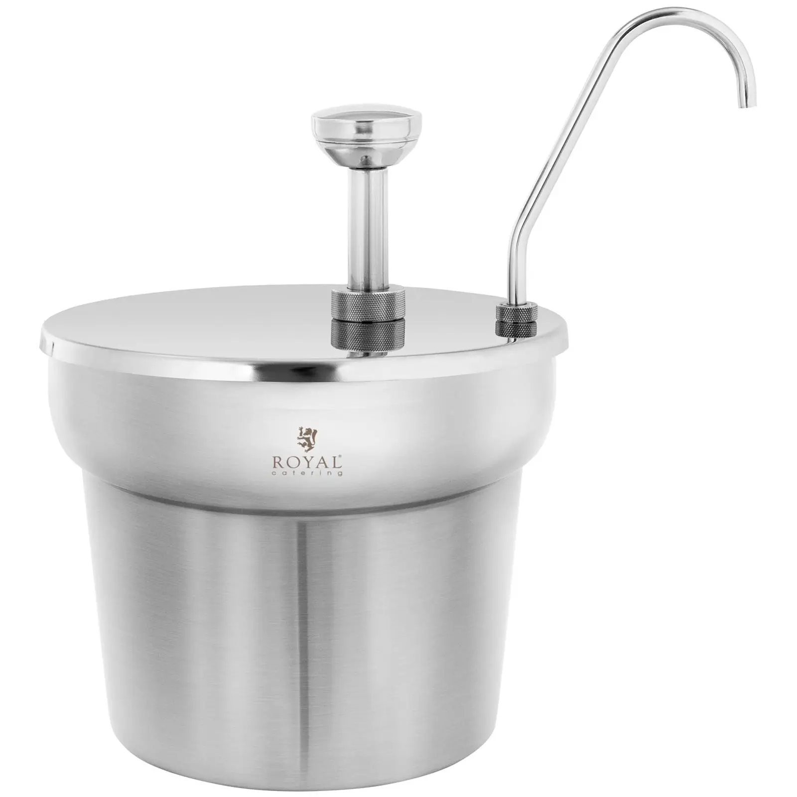 Distributeur de sauce - Acier inoxydable - 6,6 l - Royal Catering (Épaisseur de paroi: 0.6 mm)