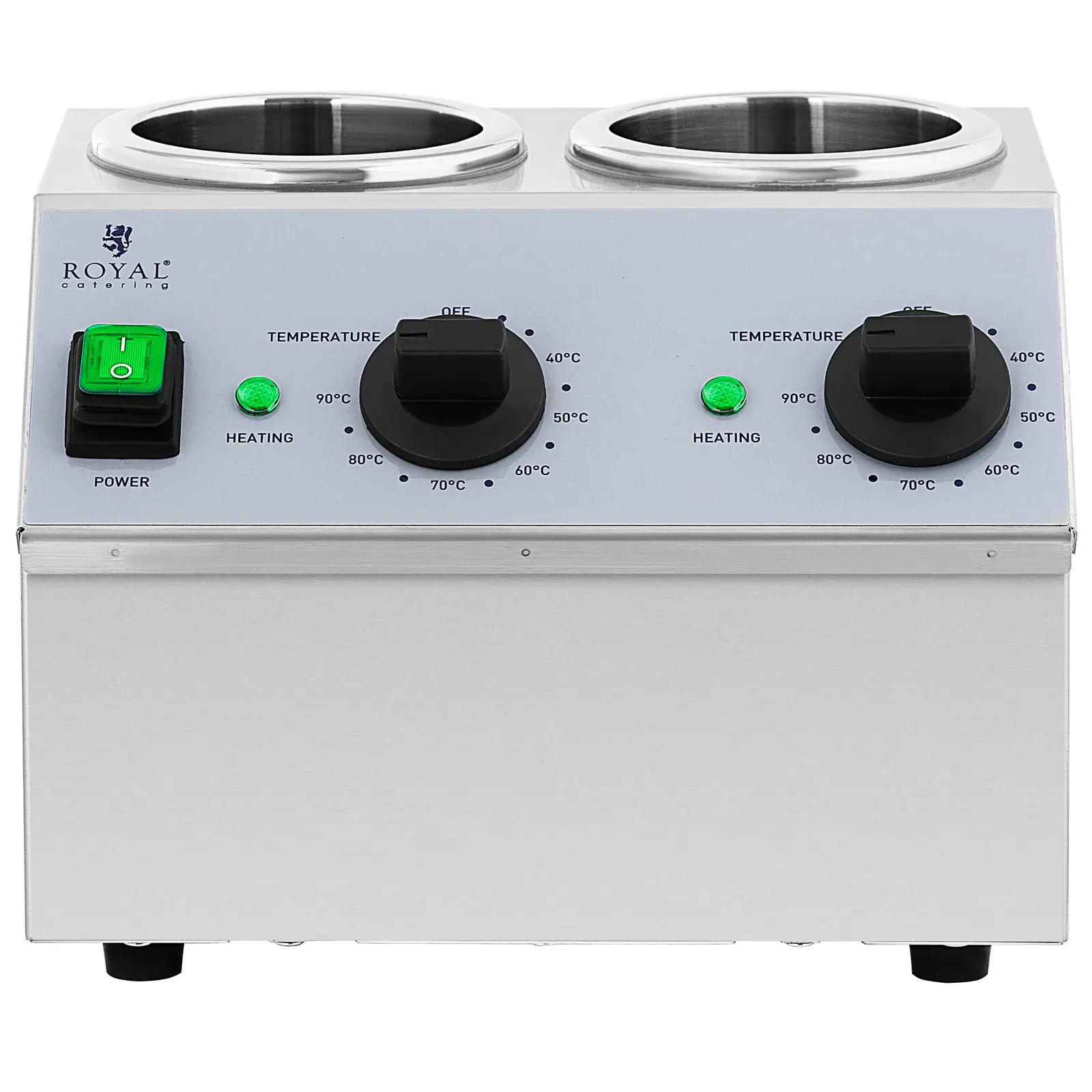 Sauce Warmer - 2 x 1 L - Top Panel - Royal Catering