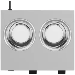 Calentador de salsas con calentamiento - 2 x 1 L - panel de control en la parte inferior - Royal Catering