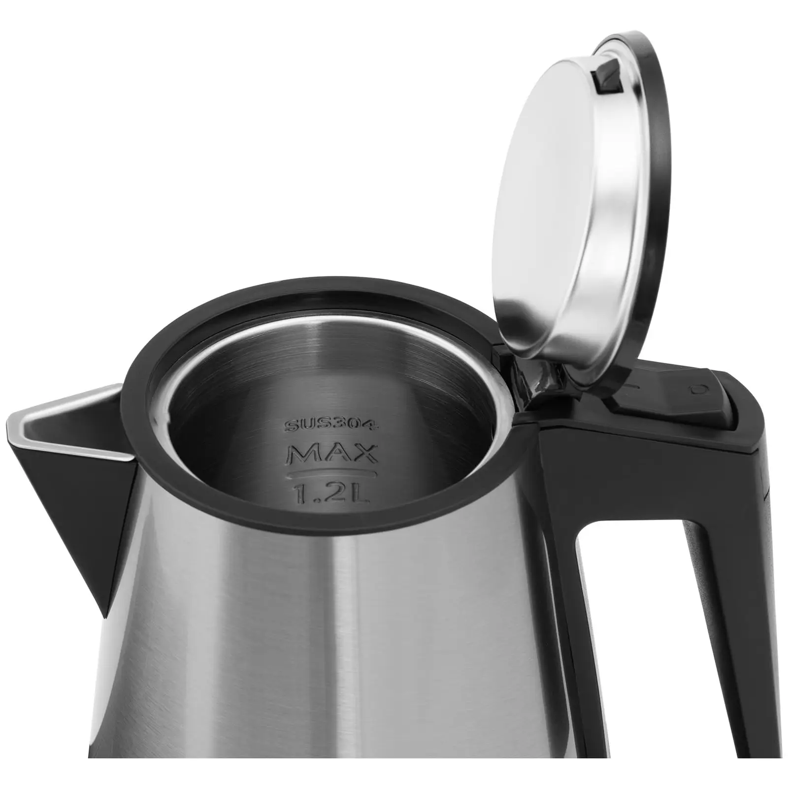 Plateau de courtoisie hôtel - Avec compartiments pour café et thé - 1,2 l - 1800 W - Argent - Royal Catering  (Volume: 1.2 l)