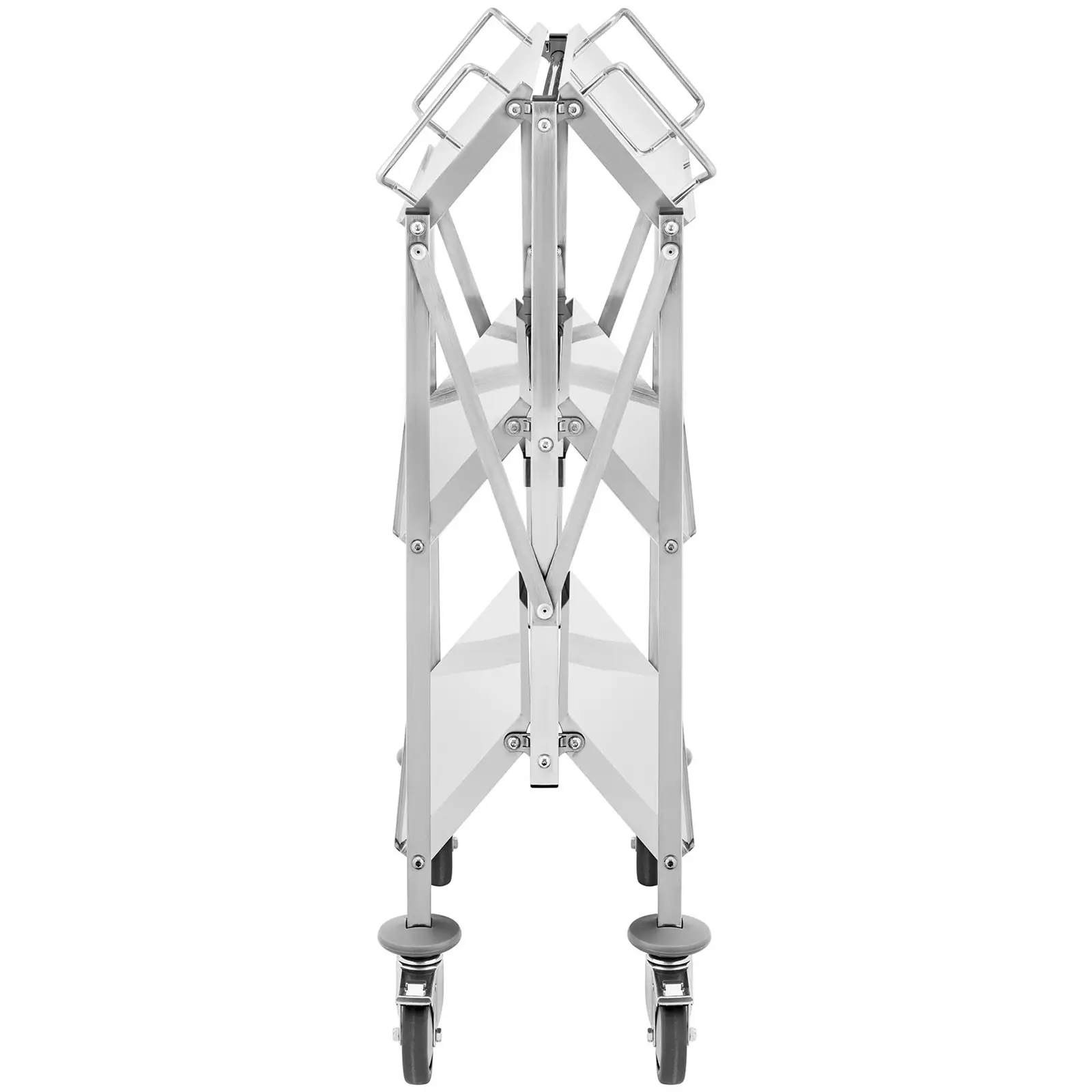Chariot de service - 3 tablettes - 40 x 58 cm - 90 kg - pliable - Royal Catering (Charge max.: 100 kg)