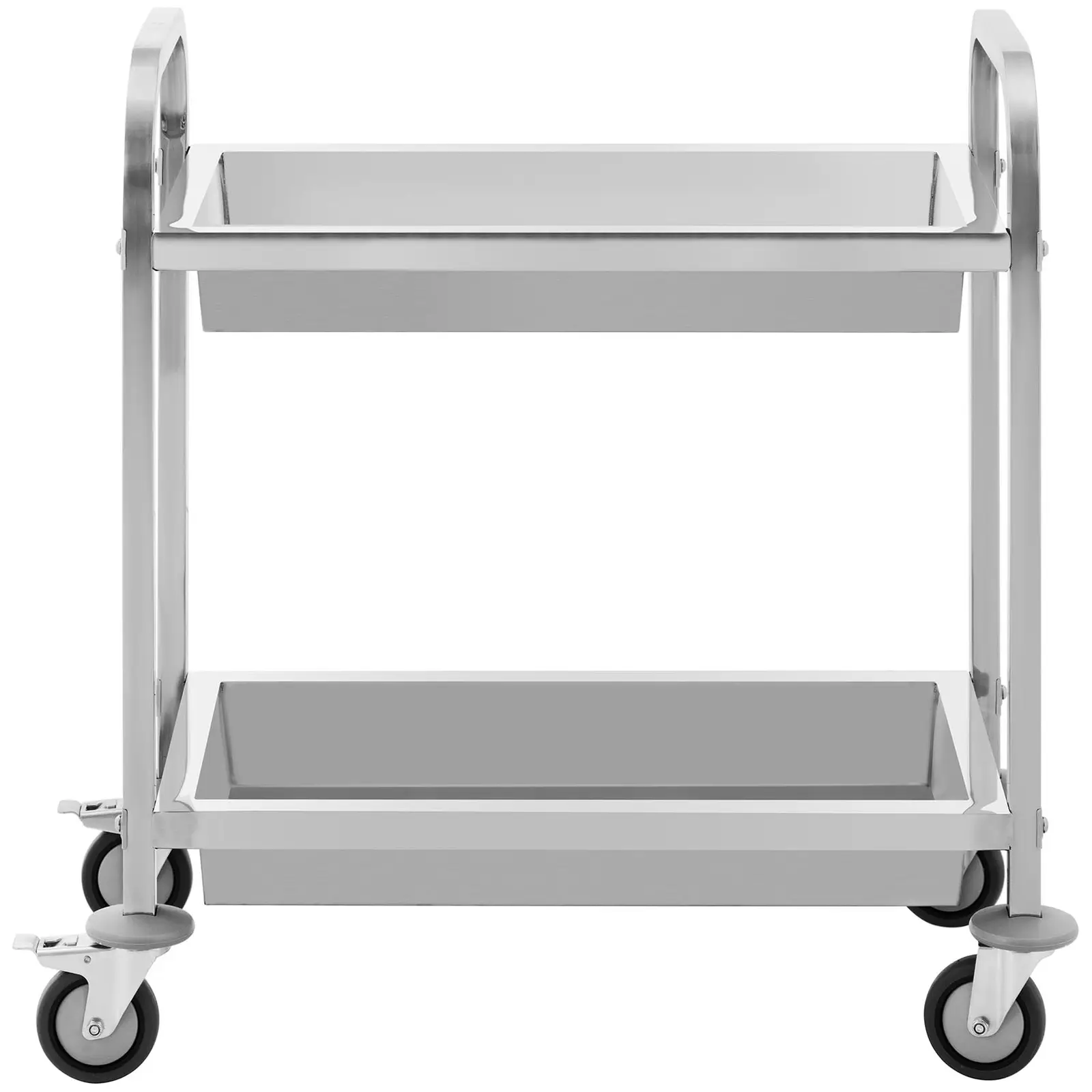 Chariot de service - 2 plateaux - 62,6 x 33,5 x 10 cm - 72 kg - Royal Catering (Roulettes pivotantes: Oui)