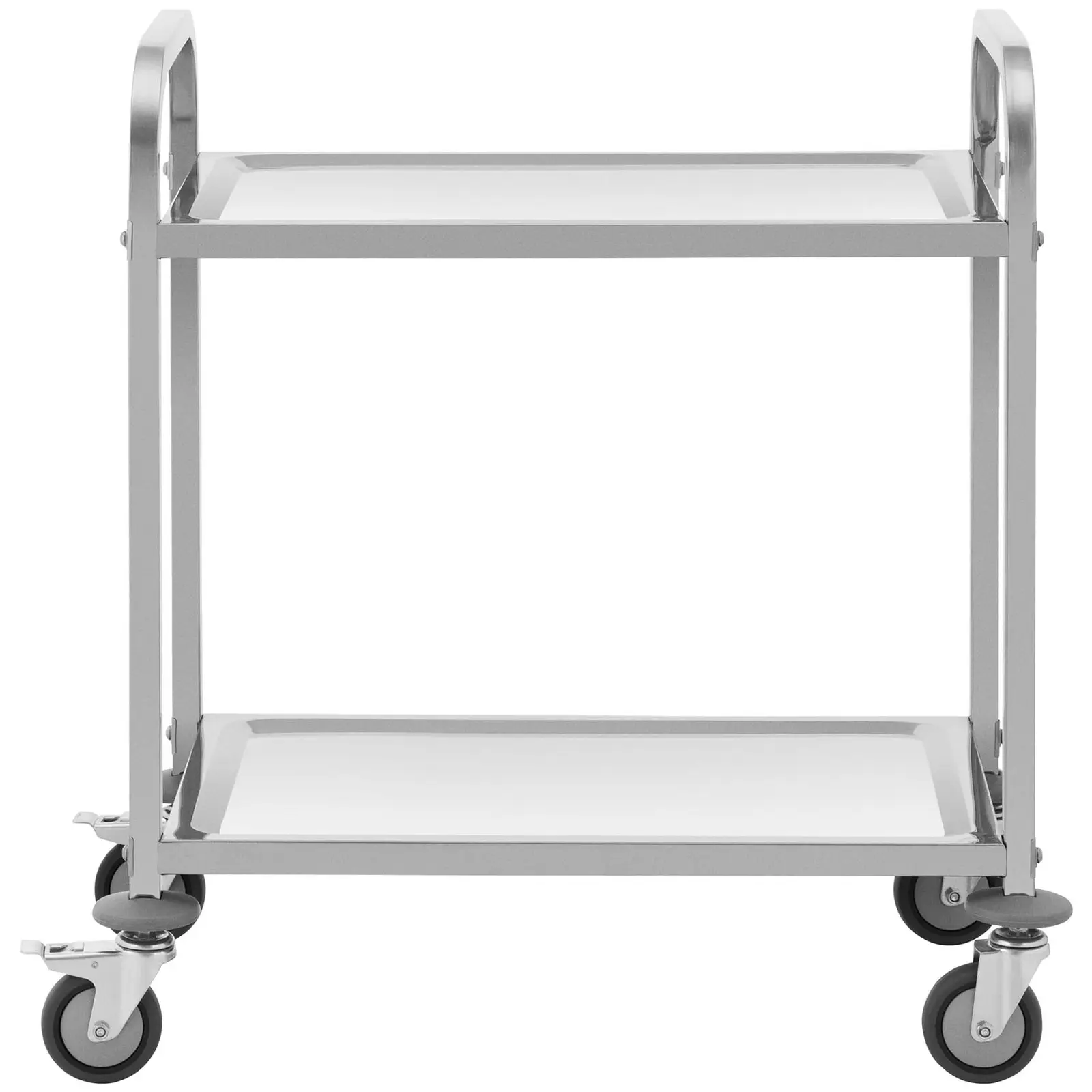 Servierwagen - Edelstahl - 2 Borde - Ablagen: 70 x 40 cm - 300 kg - Royal Catering - 3
