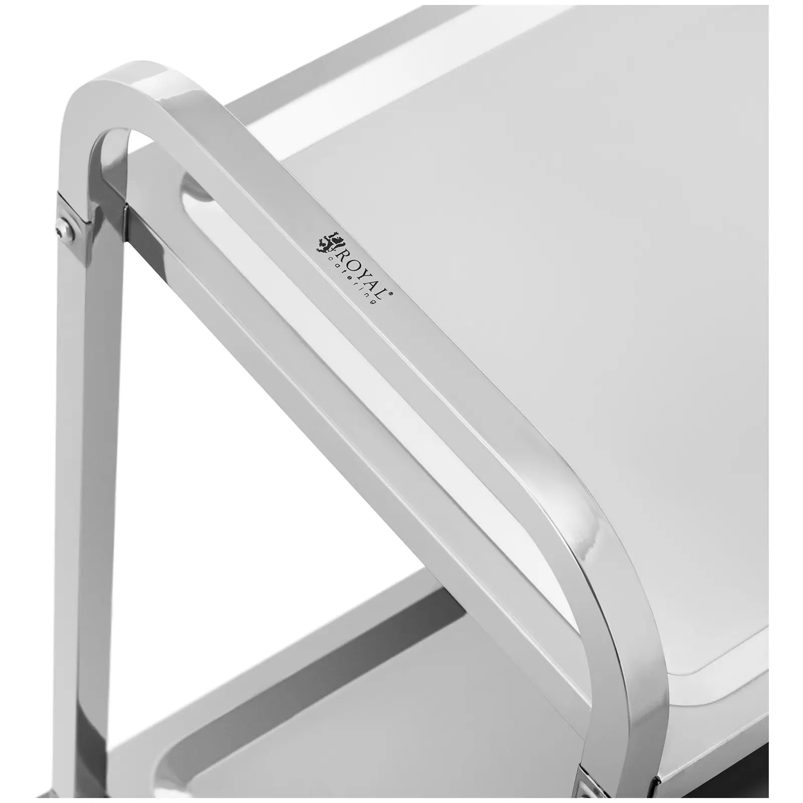 Chariot de service - 2 plateaux - 95 x 50 cm - 72 kg - Royal Catering (Nombre de freins: 2)