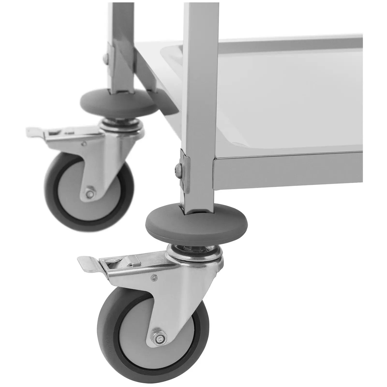 Chariot de service - 2 plateaux - 95 x 50 cm - 72 kg - Royal Catering (Protection anticollision: Oui)